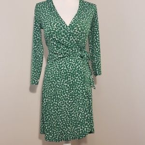 NWT BCBGMAXAZRIA XS Green Wrap Dress